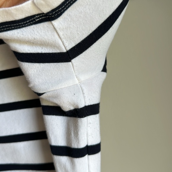 Banana Republic size SP white navy stripe with pocket dress - Picture 9 of 9